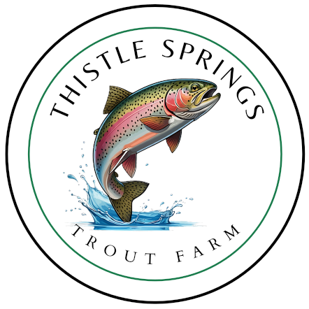Thistle Springs logo with white circle behind